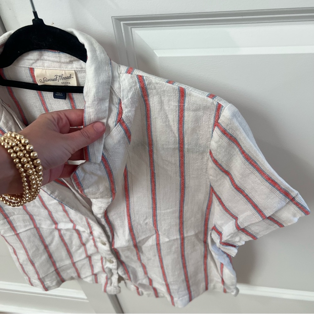 Striped Button-Up Shirt - Picture 2 of 2